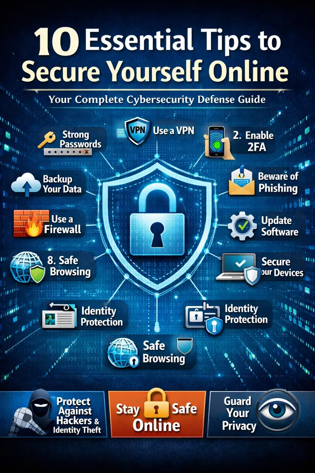 10 Essential Tips to Secure Yourself Online: Your Complete Cybersecurity Defense Guide