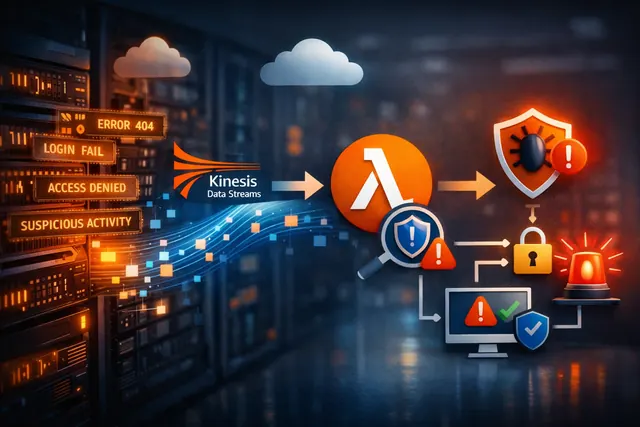 Real-Time Log Analysis with AWS Kinesis Data Streams and Lambda
